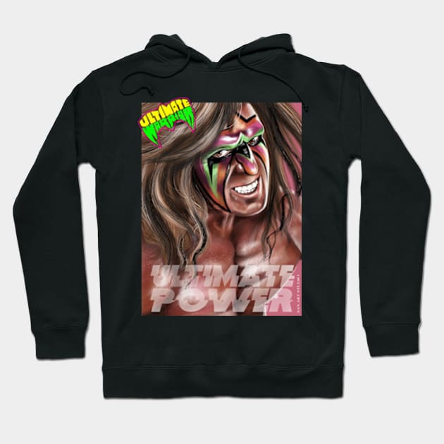 Ultimate Warrior essential t shirt art Hoodie by SAN ART STUDIO 